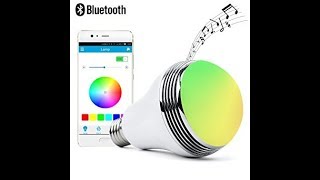 Autai RGB Light Bulb With Speaker And Bluetooth Connectivity Access