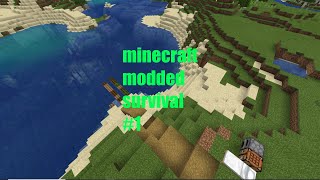 Minecraft modded bedrock edition ep1