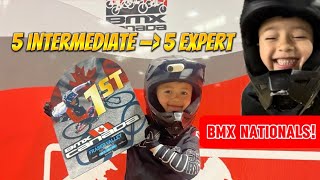 Bmx Nationals // 5yr old inter rider WINS way to 5 Expert!