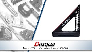 Dasqua 175mm Carpenters Square 1804-5881 (RDG TOOLS)