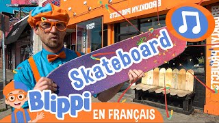 La chanson du skateboard | 🎵Blippi en Français -  Chansons pour enfants