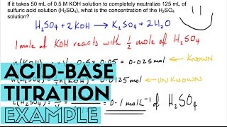 Solving Basic Acid-Base Titration Problems