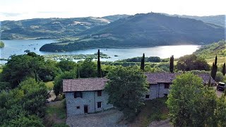 Gubbio, Santa Maria dei Fontanili, casale con tenuta  di 20 ettari sul lago