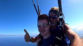 Niall First Skydive! Tandem Jump from 10000 feet at iJump Gran Canaria