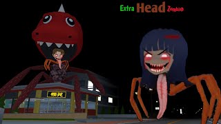 Extra Big Head MIO Zombie 😱 | SAKURA School Simulator Horror Drama 👺