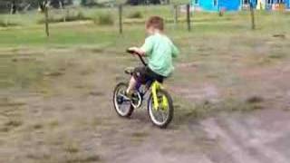 Riding a bike backwards