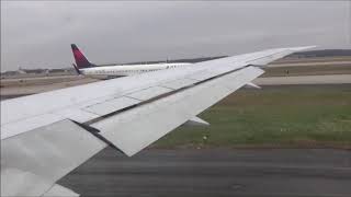 Delta 767-400ER Pushback Taxi and Takeoff climb from ATL