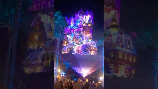 Hollywood Tower Christmas Projections are Amazing! #hollywoodstudios #jollywood #disney #christmas