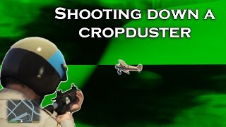 Shooting down a Crop duster - GTA V