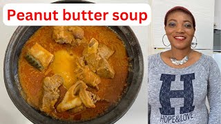 Authentic Ghana Peanut Butter Soup ( Assorted Meat & Fish) Recipe