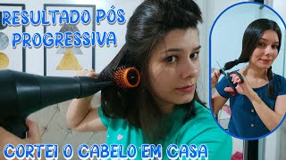 CORTEI O CABELO + RESULTADO PÓS PROGRESSIVA| Amanda Maria