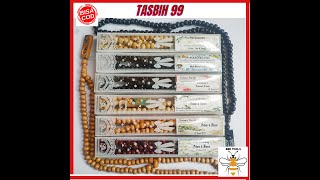 SOUVENIR PERNIKAHAN tasbih 99 kemas mika pakai kartu