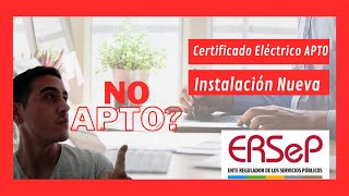 NO APTO? Certificado Electrico 2020. ERSEP.