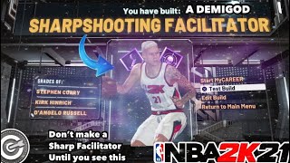 *NEW* Sharpshooting Facilitator builds in NBA 2K21 Don't make a Sharp Facilitator until you see this