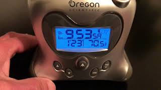 Oregon scientific alarm clock