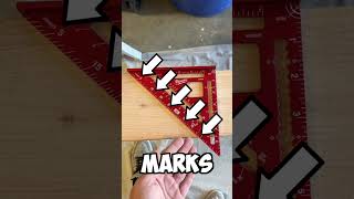 How To Use A Speed Square To Mark Angles!