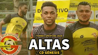 Altas y Bajas | CD Génesis (Apertura 2024)