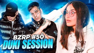 ESPAÑOLA REACCIONA A DUKI || BZRP Music Sessions #50