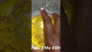 Yellow Paste!!! #asmr #satisfying #gym #chalk #crush #art #youtube #shorts #fyp