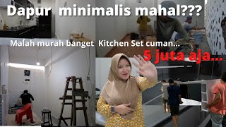 Kitchen Set murah semurah murahnya | buat dapur minimalis murah meriah hasil sesuai ekspektasi