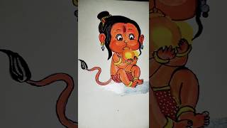 Jay Hanuman ji 🙏✨♥️ drawing #drawing #art #shortvideo