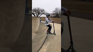 Awesome scooter tricks at a fun little skatepark! 🛴 #shorts #scooter