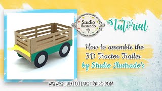 How to assemble the 3D Tractor Trailer by Studio Ilustrado