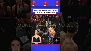 Así sacaron del ring a Rolly Romero #boxeo #boxing #box