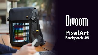 Divoom Pixoo Backpack-M with Bluetooth PixelArt Display