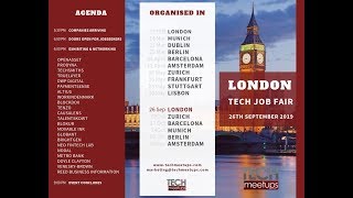 LONDON TECH JOB FAIR AUTUMN 2019 by TechMeetups