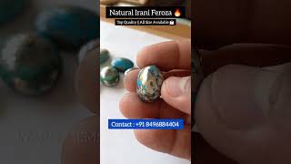 Natural Irani Feroza 🤩 All Size Available Contact Us +91 8496884404 📩 #warisgems #ferozastone #short