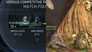 Hidey lagging Enchantress Player Gets Whooped - Injustice 2 Online