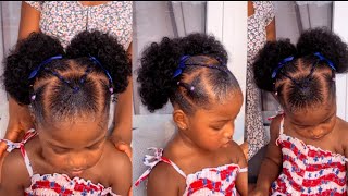 Simple kids hairstyle 😻