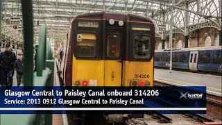 Glasgow Central to Paisley Canal onboard 314206