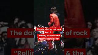 Dark history of rock pt 8 - "Rolling Stones & the Altamont incident" #rockhistory #rollingstones