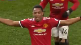 Martial vs Stoke City - Assist From Pogba | HD |