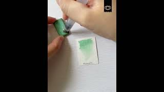 Malachite Handmade Honey Based Watercolour Sampling | L'oeil