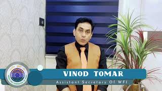 Revealing Criteria by Mr.Vinod Tomar Asstt.Secretary (WFI) regarding Khelo India Youth Games at MP.