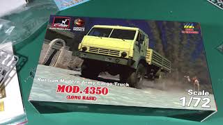 Russian Modern Army Cargo Truck Mod.4350 1/72 scale model