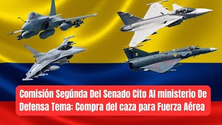 Comisión Segúnda Del Senado Cito Al ministerio De Defensa Tema: Compra del caza para Fuerza Aérea