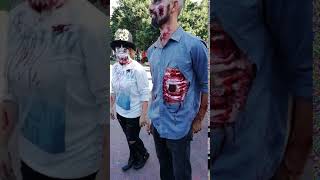 Zombie Walk Cape Town: elaborate costume shows beating heart or maggots