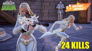 Emma Frost Duo - Crown Victory Royale! with 24 Kills - Fortnite Zero Build Duos!