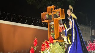 Procesión con la reliquia de la Vera Cruz, San Juan y Santa María Magdalena.