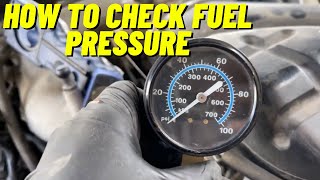 How To Check Fuel Pressure - Hard Start Vehicle