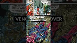 VENOM TAKES OVER GALACTUS?! #venom #spiderman #galactus #marvel #comics #marvelcomics #shorts