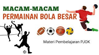 Macam Macam Permainan Bola Besar - Materi Pembelajaran PJOK