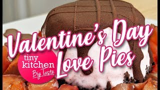 Valentine's Day Mini Ice Cream Love Pies // Tiny Kitchen Big Taste