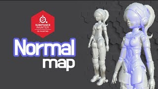 Substance Painter Normal Bake, 섭스턴스 페인터 노멀맵