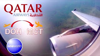 Qatar Airways ✈︎ Beautiful Sunny Take-Off for MUSCAT ✈︎ A320