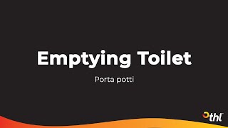 Emptying Toilet (porta potti) - New Zealand